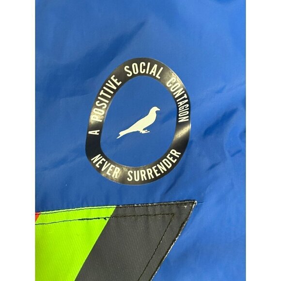 Staple Mens Large Hooded Full-Zip Windbreaker Jacket  Graphic Design Multicolor - Picture 7 of 12